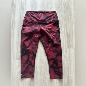 No‎ Bull 19” red tie dye leggings size medium